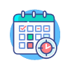 schedule-management-plan—modern-style-icon schedule-management-plan---modern-style-icon